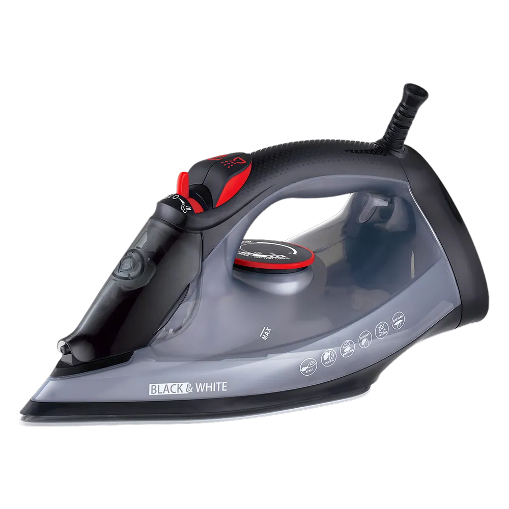 Steam Iron, 2600 Watt, 300ml, Black - SI-2600